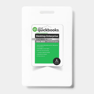 Tarjeta De Identificación Libros rápidos DesktopEnterprise2024-intquickbooks