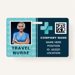 Tarjeta De Identificación Licencia de enfermería de viajes médicos