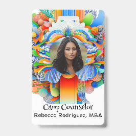 Tarjeta De Identificación Líder/Guía del Campamento de Actividad Juvenil