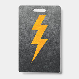 Tarjeta De Identificación Lightning Bolt in Concrete