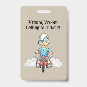 Tarjeta De Identificación Llamando a Todos los Motociclistas