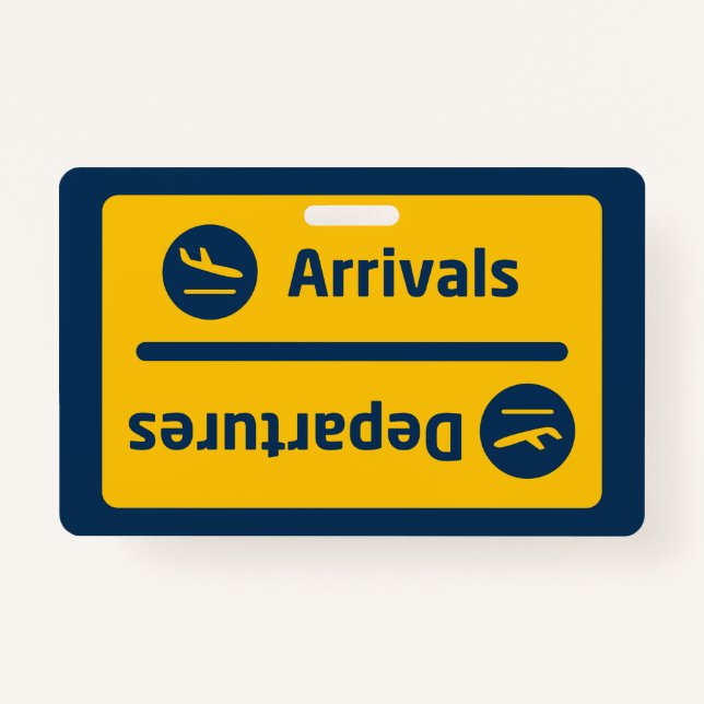 Tarjeta De Identificación Llegadas/salidas (Anverso)