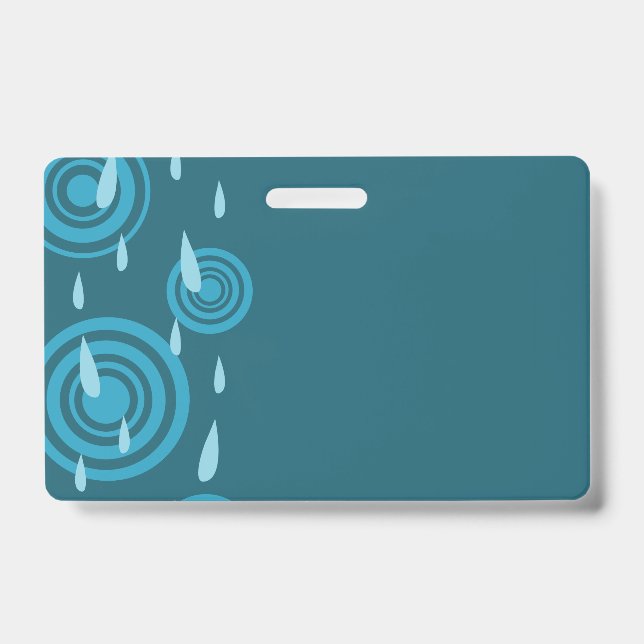 Tarjeta De Identificación Lluvia Azul (Parte frontal)