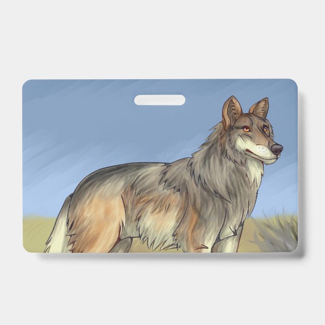 Tarjeta De Identificación Lobo Mexicano (Parte frontal)