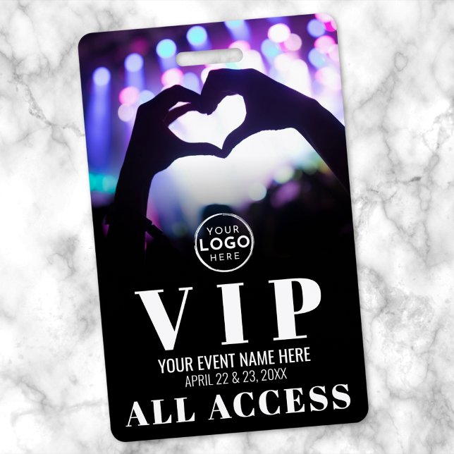 Tarjeta De Identificación Logo All Access Event VIP Badge (Logo All Access Event VIP Badge)
