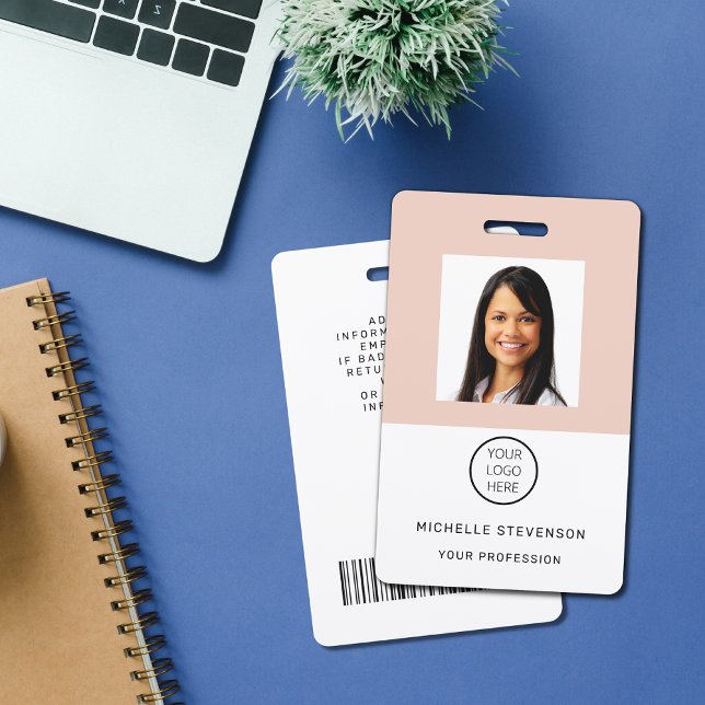 Tarjeta De Identificación Logo de fotos de personalizados de empleados Rubor (Subido por el creador)