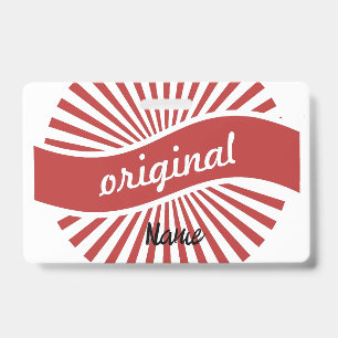 Tarjeta De Identificación Logo de Señal Original Thunder_Cove