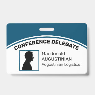 Tarjeta De Identificación Logo personalizado ID de la foto del delegado PETR