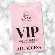 Logo Rosa Pase de Acceso Total Evento VIP