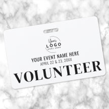 Logotipo Blanco Negro Voluntario