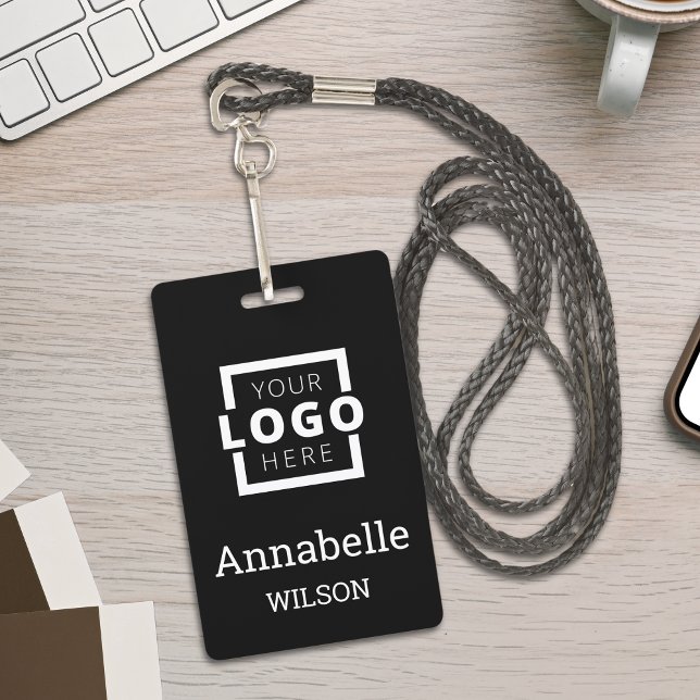 Tarjeta De Identificación Logotipo comercial personalizado Nombre básico del (Subido por el creador)