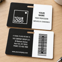 Logotipo de código de barras de foto de identifica