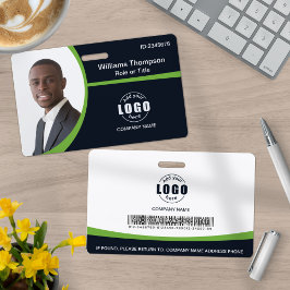 Tarjeta De Identificación Logotipo de código de barras de foto personalizada