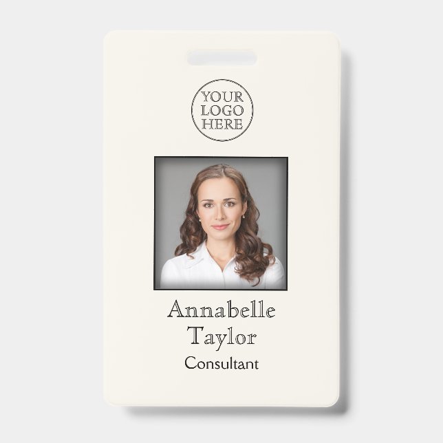 Tarjeta De Identificación Logotipo de cosecha (Front)