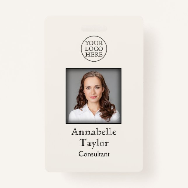 Tarjeta De Identificación Logotipo de cosecha (Anverso)