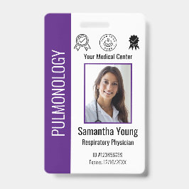 Tarjeta De Identificación Logotipo de empleado de hospital personalizado y I