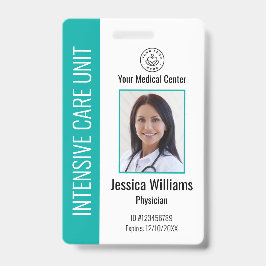 Tarjeta De Identificación Logotipo de empleado hospitalario personalizado Fo