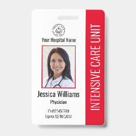 Tarjeta De Identificación Logotipo de empresa moderno foto ID de empleado ro