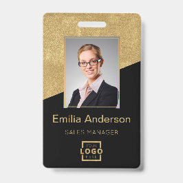Tarjeta De Identificación Logotipo de empresa personalizado Código de barras