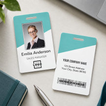 Logotipo de empresa personalizado Código de barras