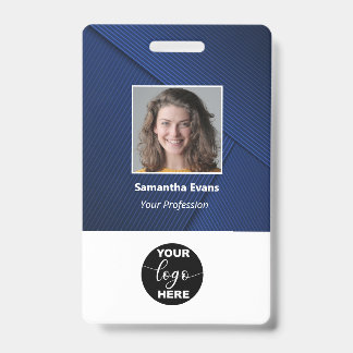 Tarjeta De Identificación Logotipo de foto de empleado personalizado Código 