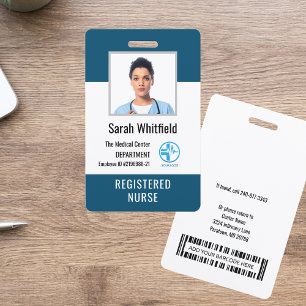 Tarjeta De Identificación Logotipo de hospital personalizado e identificació