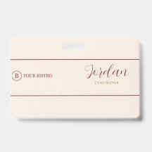 Logotipo de ID de Empleado de Servidor de Restaura