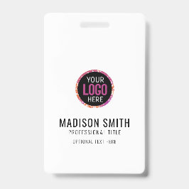 Tarjeta De Identificación Logotipo de Identidad Empresarial | Moderno Person