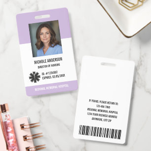 Tarjeta De Identificación Logotipo de identificación fotográfica para emplea