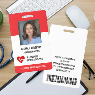 Tarjeta De Identificación Logotipo de identificación fotográfica para emplea