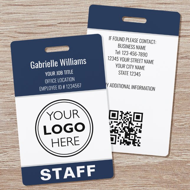 Tarjeta De Identificación Logotipo de identificación moderno Personal de seg (Subido por el creador)