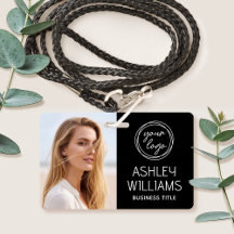 Logotipo de la empresa con nombre de foto personal