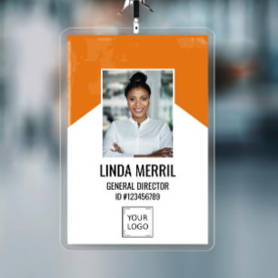 Tarjeta De Identificación Logotipo de la empresa de empleados de foto  Segur