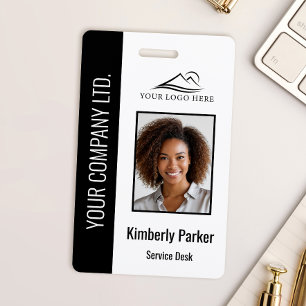 Tarjeta De Identificación Logotipo de la empresa de foto de empleado persona