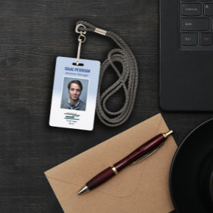Tarjeta De Identificación Logotipo de la empresa de fotos de empleados de co