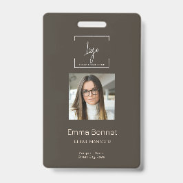 Tarjeta De Identificación Logotipo de la empresa de identificación de emplea