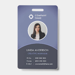 Tarjeta De Identificación Logotipo de la empresa de identificación de emplea