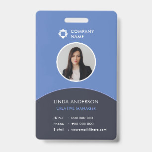 Tarjeta De Identificación Logotipo de la empresa de identificación de emplea