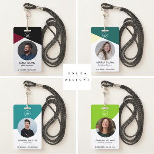 Tarjeta De Identificación Logotipo de la empresa de negocios personalizado F