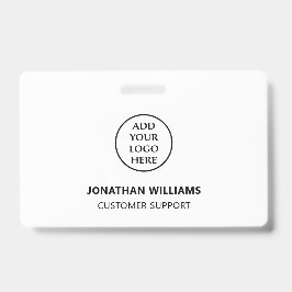 Tarjeta De Identificación Logotipo de la moderna empresa de negocios Nombre 