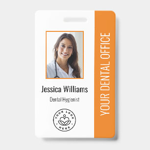 Tarjeta De Identificación Logotipo de la oficina de su dentista Foto ID Nara