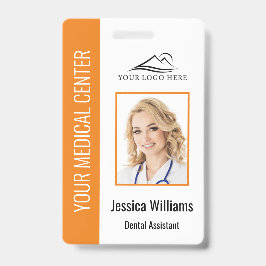 Tarjeta De Identificación Logotipo de la oficina de su dentista ID de foto d
