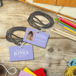 Tarjeta De Identificación Logotipo de marca personal Insignia para empleados