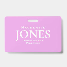 Tarjeta De Identificación Logotipo de Marca Personal Moderno Badge de Emplea