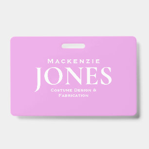 Tarjeta De Identificación Logotipo de Marca Personal Moderno Badge de Emplea