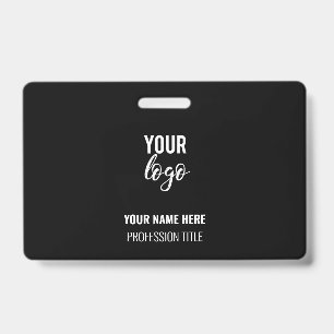 Tarjeta De Identificación Logotipo de Negocio de Reconocimiento de Empleado