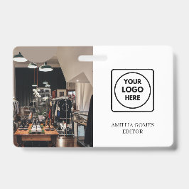 Tarjeta De Identificación Logotipo de negocios moderno | Id. de empleado pro