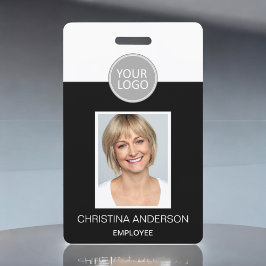 Tarjeta De Identificación Logotipo de nombre de empleado personalizado Foto 