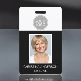 Tarjeta De Identificación Logotipo de nombre de empleado personalizado Foto 