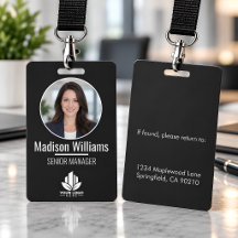 Logotipo de nombre de foto de empleado personaliza